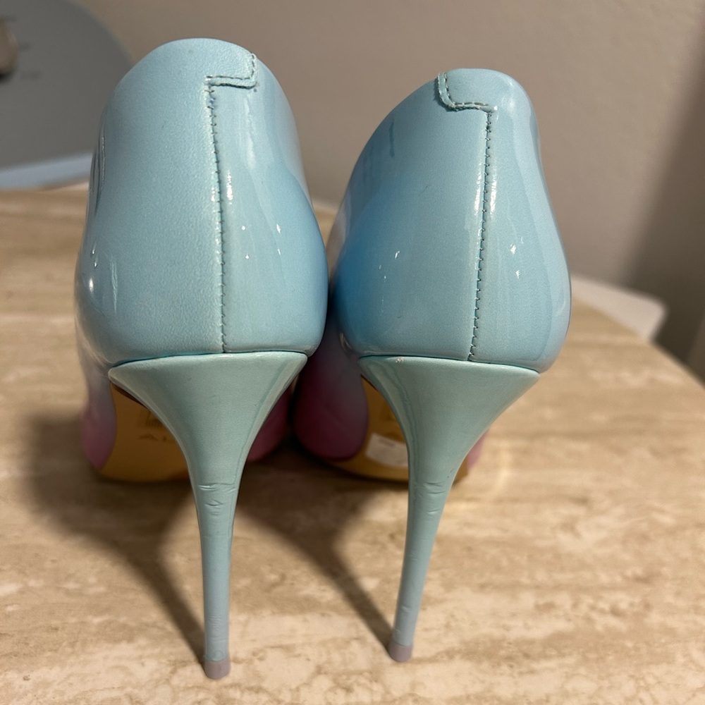 Aldo Pink and Blue Gradient Stiletto Heels - Picture 3 of 9